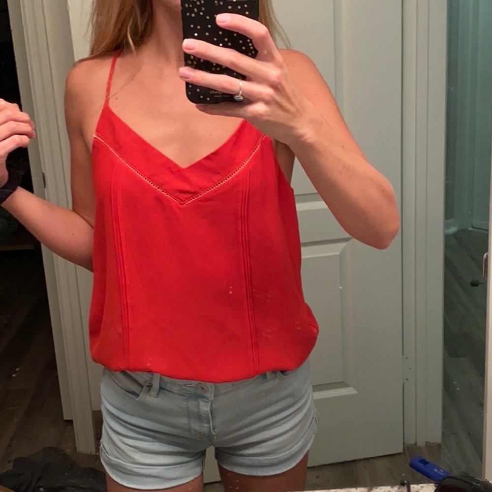 Naked Zebra Red Orange Blouse